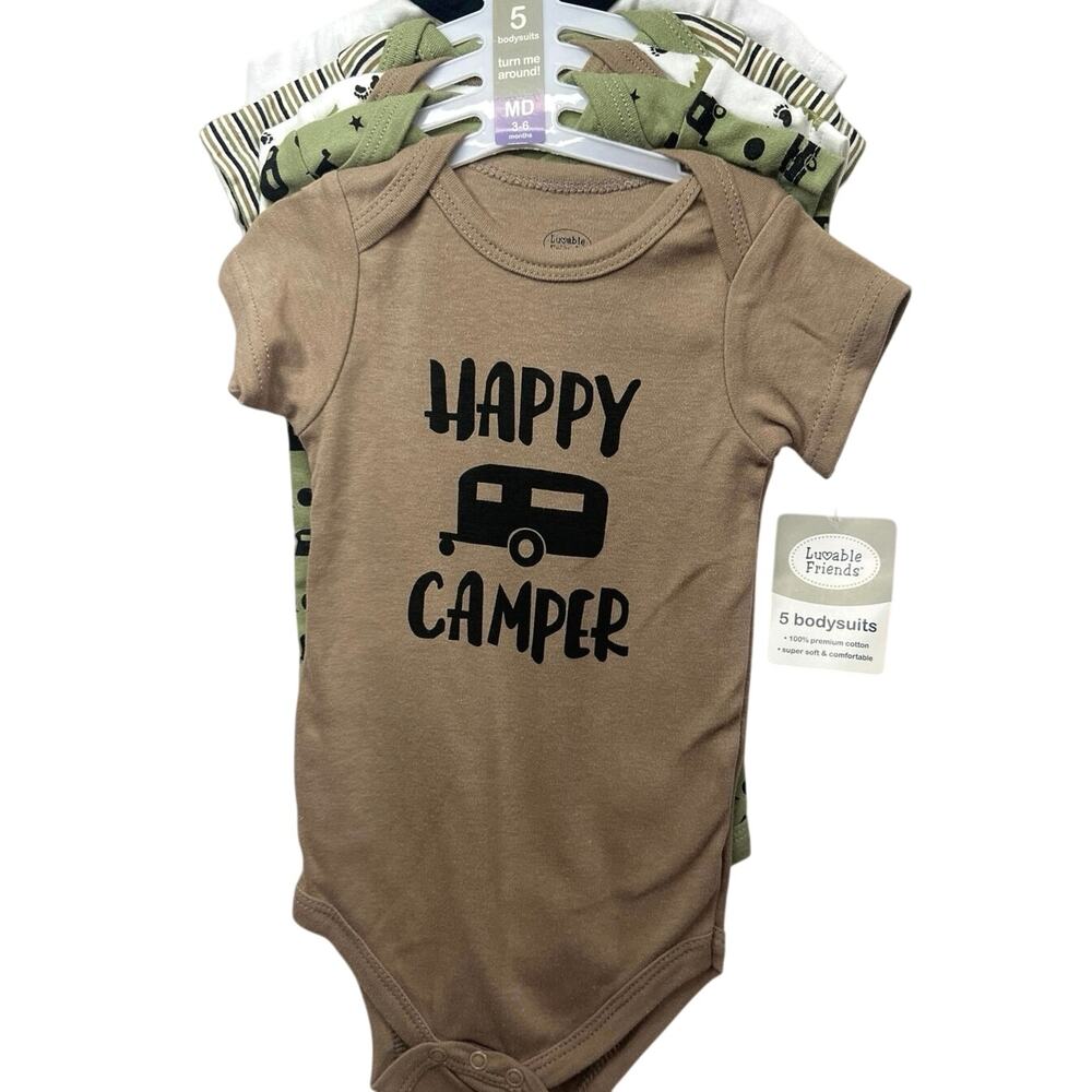 Onsies by loveable friends size 3-6 months pack of 5 new with tags